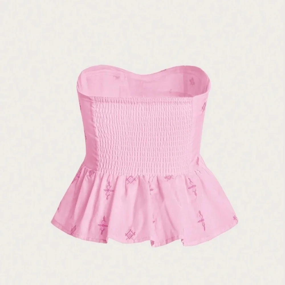 Amazon pink peplum top never worn - Picture 3 of 3